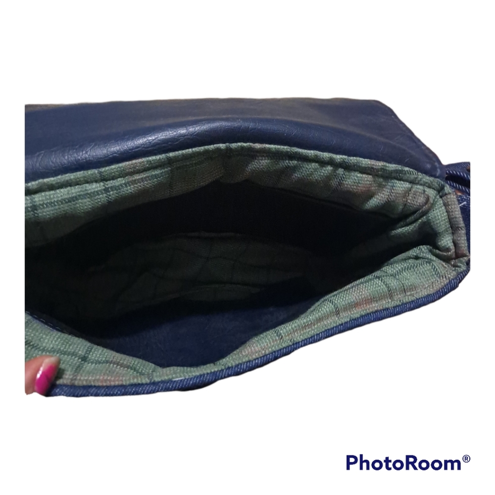 Denim Tote Bag Patchwork Recycled Shoulder Chala … - image 4